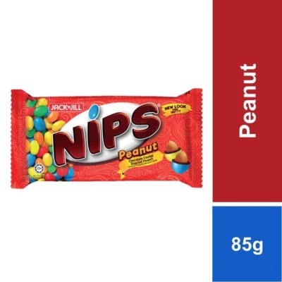 12 Packs Large Nips Peanut Chocolate 85g