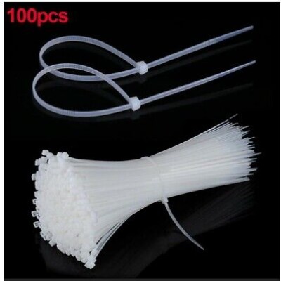 CABLE TIE 10" WHITE X 100PCS