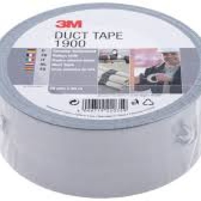 3M Value Duct 1900 Scotch 1900 Duct Tape, 50 m x 50mm, Silver