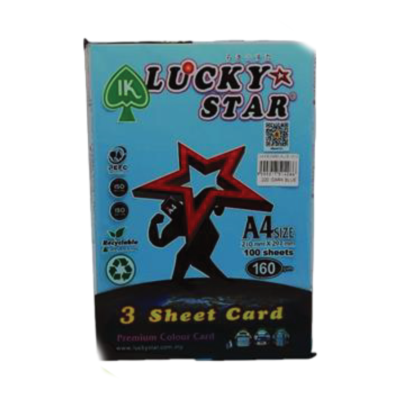 PAPER COL A4 160GSM 100'S DARK BLUE 220 L STAR
