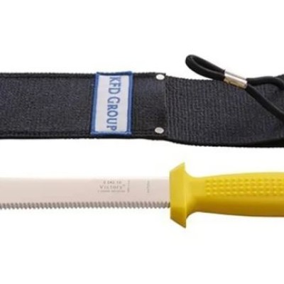 KNIFE, RIGGERS KNIFE C W LEATHER SHEATH