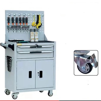 Two Layer Drawer Tools Cabinet With Wheels