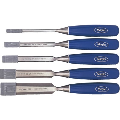 *Irwin Marples TM444S5 Blue Chip Bevel Edge Chisel Set 5pc