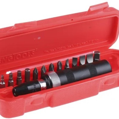 Teng Tools Impact driver set 15 Pieces, Hexagon, Phillips, Torx