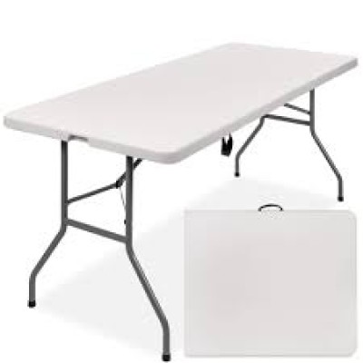 Folding Plastic Table 2.5 x 6Ft