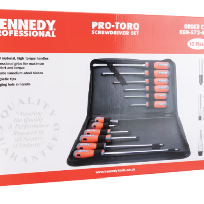 Kennedy Pro-Torq, Flared Parallel Phillips, Screwdriver Set, Set of 12, KEN5726040K