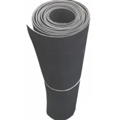 1 16" (1.5mm) Black Rubber Sheet With Cotton Inside ( 1mtr width ) (0.5mtr length )