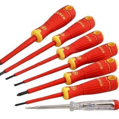 *Bahco B220.027 Phillips; Slotted Insulated Screwdriver Set, 7-Piece