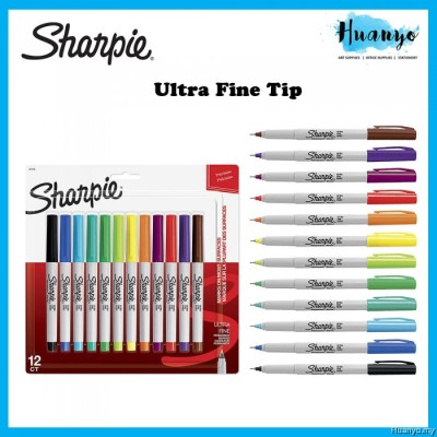 *Sharpie Ultra Fine Colour Permanent Marker Pen Set Of 12