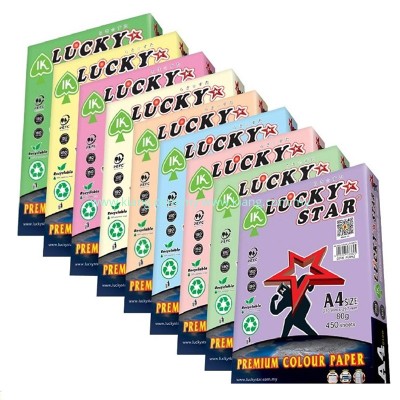 IK Lucky Star A4 Colour Paper 80gsm 450s