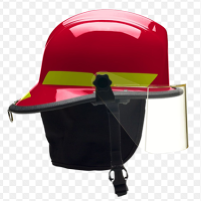 Bullard LTXRD LTX Deluxe Fire Helmet System RED
