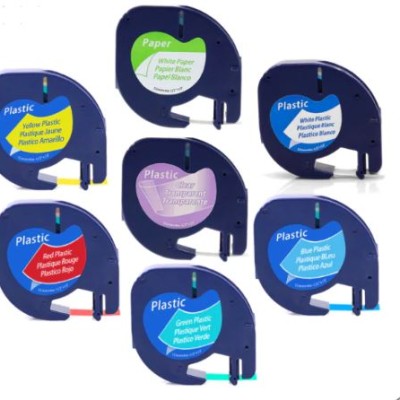 Dymo LetraTag Refill Label (12mm x 4m) Original Plastic Blue