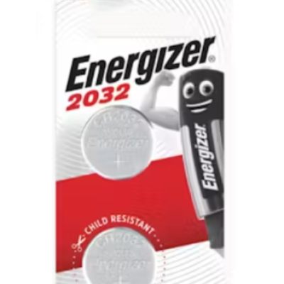 Energizer 2032BS2 Lithium Coin Battery - 2pcs