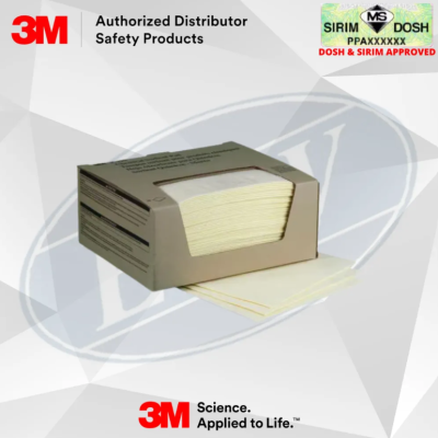 3M P-110 Chemical Sorbent Pad 11"  13" box  17 gal case 200 pads case