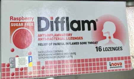 Difflam Anti-inflammatory & Anti-Bacterial Lozenges