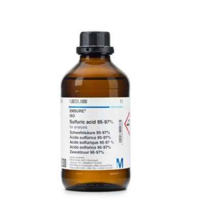 Merck 100731.2511 Sulfuric acid, H2SO4, 95-97% for analysis EMSURE ISO 2.5L
