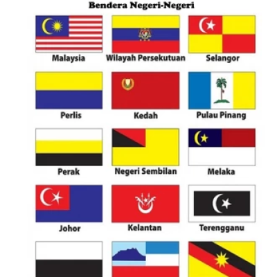 BENDERA SEMUA NEGERI 3X6 FLAG(Polymesh) (90cmx180cm) BENDERA TIANG -high quality