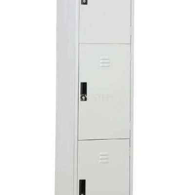 *3 COMPARTMENT STEEL LOCKER