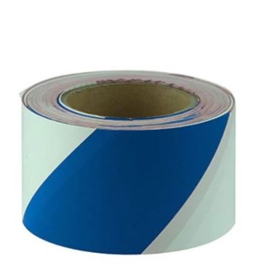 Barricade Tape Blue White