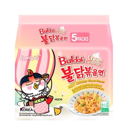 Samyang Hot Chicken Cream Carbonara Ramen 5 x 140g