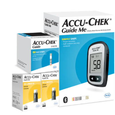 Accu-Chek Guide Me Blood Sugar Kit, Value Pack