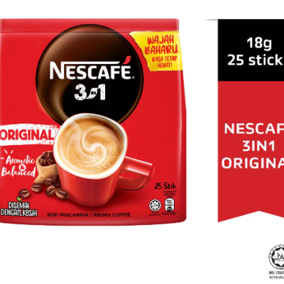 *#Nescafe 3 in 1 Original (25s x 18g)
