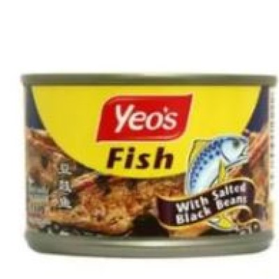 YEO'S SALTED BLACK BEANS FISH 155G
