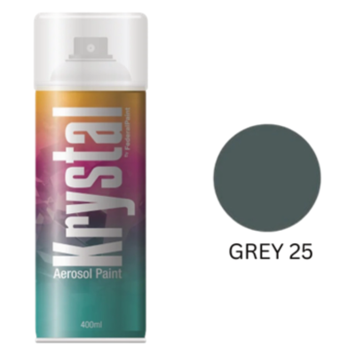 PAINT SPRAY 25 ARO GREY 400ML KRYSTAL