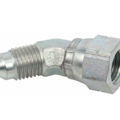 1.5 16 JIC 45 Degree Compact Elbow - Male x Swivel Female Adaptor