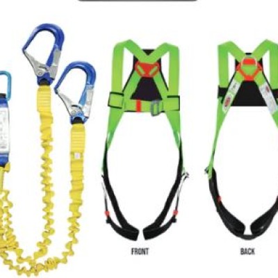 FULL BODY HARNESS C W DOUBLE LANYARD