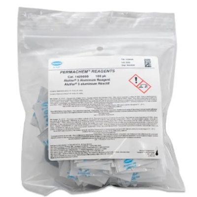 HACH 1429099 AluVer 3 Aluminum Reagent Powder Pillows, pk 100