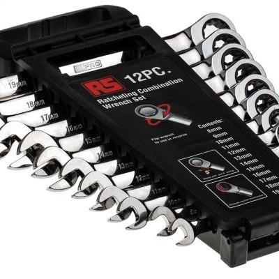 RATCHET SPANNER - 8-19MM, CHROME VANADIUM STEEL