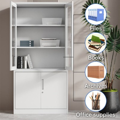 Office Document A4 Paper Storage Cupboard Adjustable Shelf Steel Metal