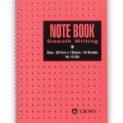 CROWN SPIRAL NOTE BOOK 202 A6