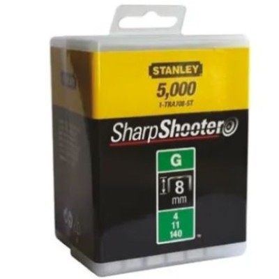 Staples :  Stanley 1-TRA705-5T Type G Staples (5000 piece), Silver - 5000pcs box