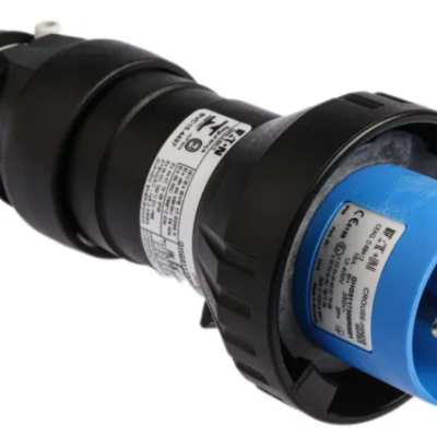 Eaton IP66 Blue Cable Mount 2P + E Power Connector Plug ATEX