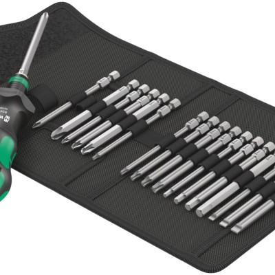 Wera Hexagon; Hex-Plus; Phillips; Pozidriv; Torx Interchangeable Screwdriver Set, 18-Piece