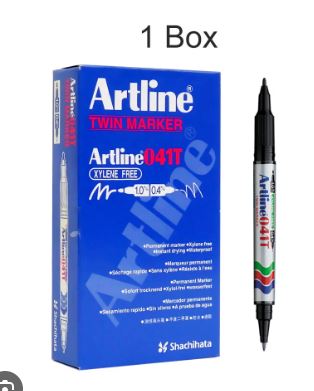 Twin Tip permanent Marker - Black (12pcs      /      Box) - Bintulu