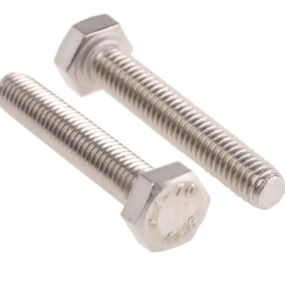 M6 x 35mm LG HEX. HEAD BOLT C W NUT & WASHERS, SS316 (FULL THREADED) - 1 BAG 50 PCS