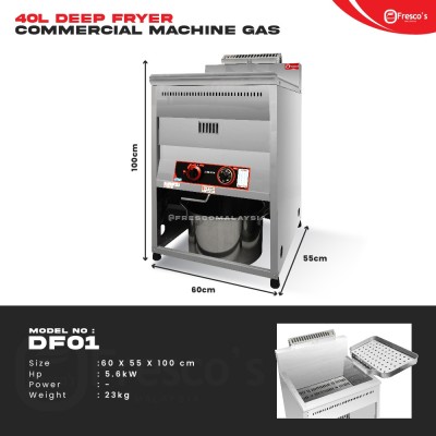 Commercial Electric Deep Fryer _ 40L Deep Fryer Standing Electric DF02