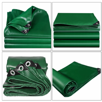 Heavy Duty Canopy Canvas PVC Tarp Nylon Green ( 6 ft x 12 ft)