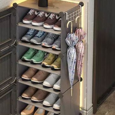 Simple shoe cabinet 2023 new explosive home door indoor multi-layer balcony storage artifact Internet celebrity plastic shoe rack 94x32x44