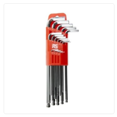 15 piece L Shape Metric Hex Key Set, 1.27 10mm
