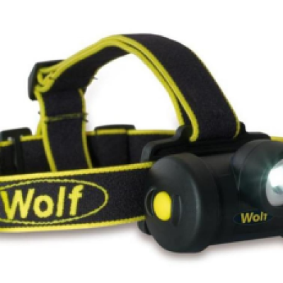 WOLF SAFETY LED HT-650 HEAD TORCH 130 LM, 2.5 M RANGE UNIT
