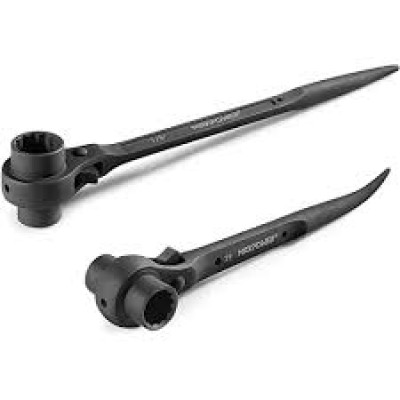 Double Ratchet Site Ratcheting Socket Scaffold Wrench-Black