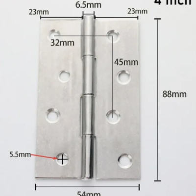 Stainless Steel 4Inch Door Hinges