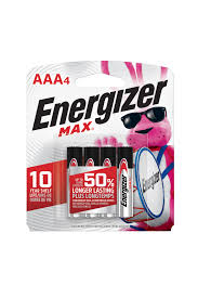 ENERGIZER MAX AAA - 4 PC