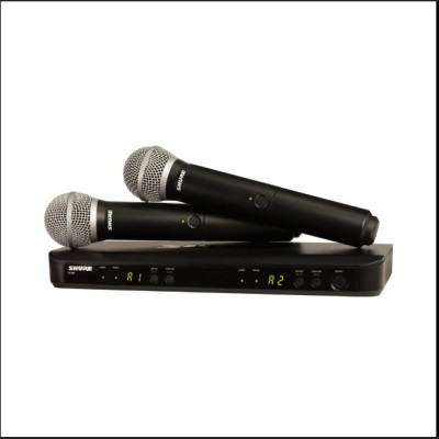 SHURE WIRELESS DUAL VOCAL SYSTEM WITH TWO SM58, C