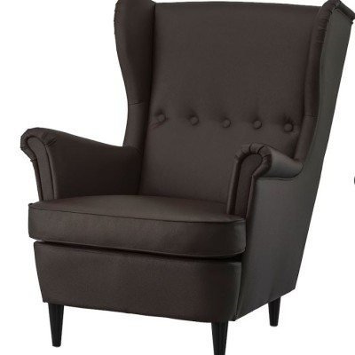 *IKEA STRANDMON Wing chair, Grann Bomstad dark brown