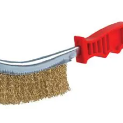 Duratool D00219 Wire Brush, 265mm L x 15mm W, Flat Hand, Brassed Steel